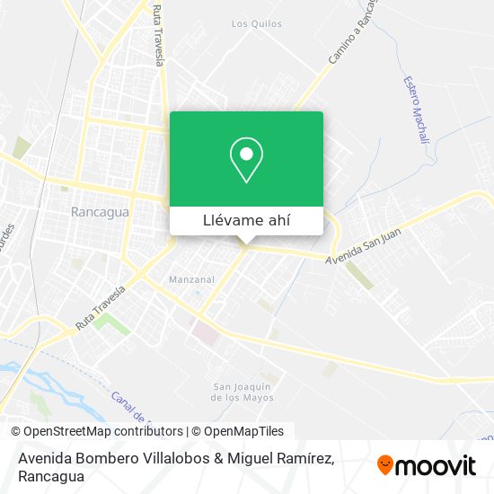 Mapa de Avenida Bombero Villalobos & Miguel Ramírez