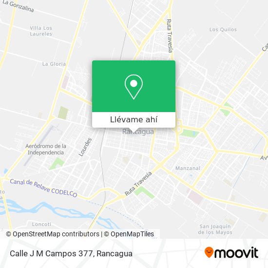 Mapa de Calle J M Campos 377