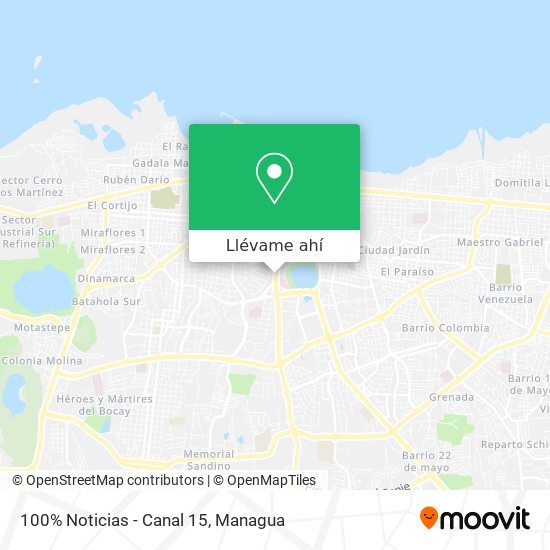 Mapa de 100% Noticias - Canal 15