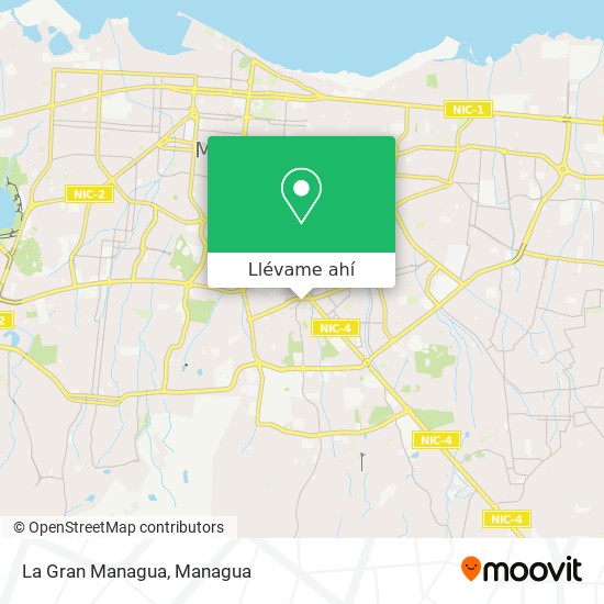 Mapa de La Gran Managua