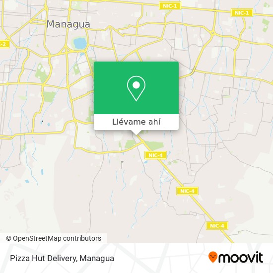 Mapa de Pizza Hut Delivery