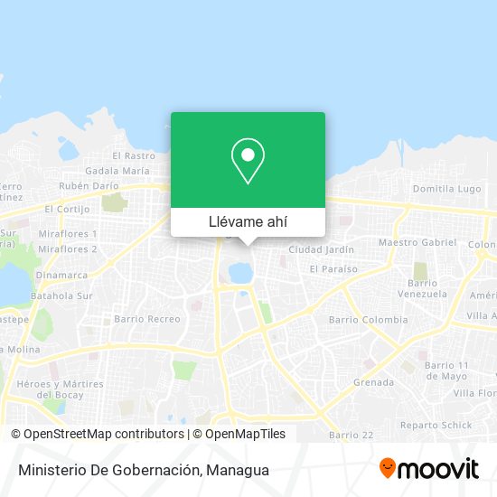 Mapa de Ministerio De Gobernación
