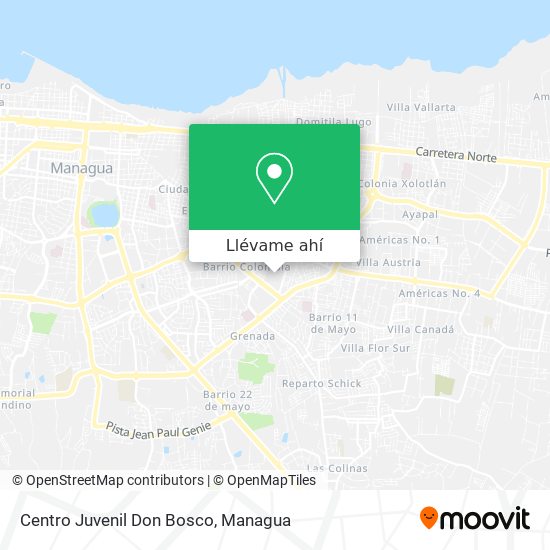 Mapa de Centro Juvenil Don Bosco