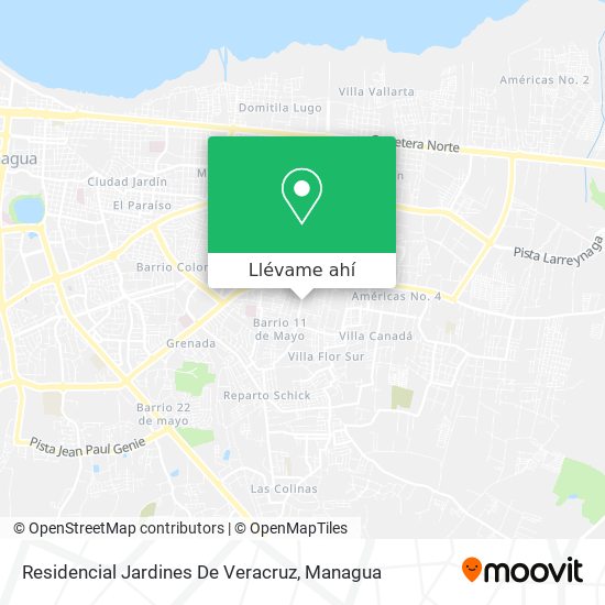 Mapa de Residencial Jardines De Veracruz