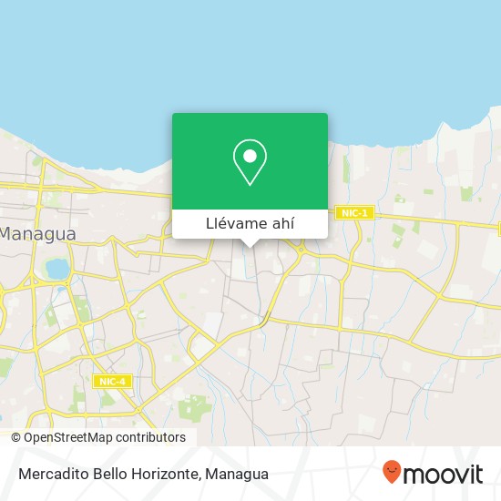 Mapa de Mercadito Bello Horizonte