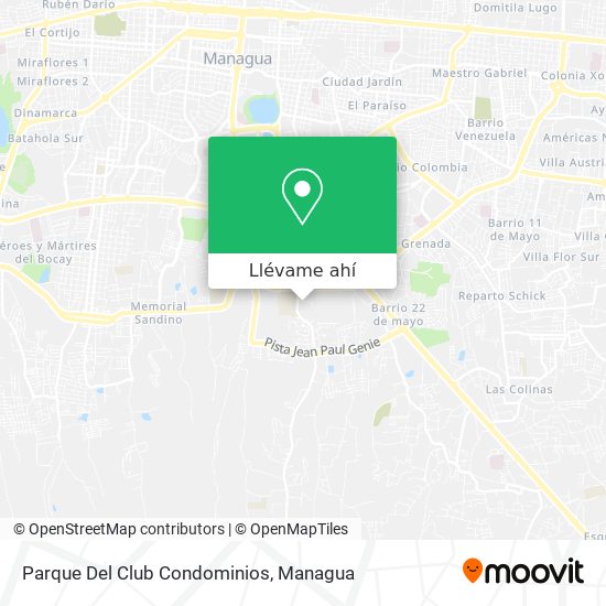 Mapa de Parque Del Club Condominios