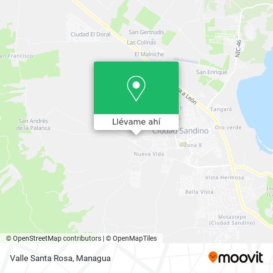 Mapa de Valle Santa Rosa