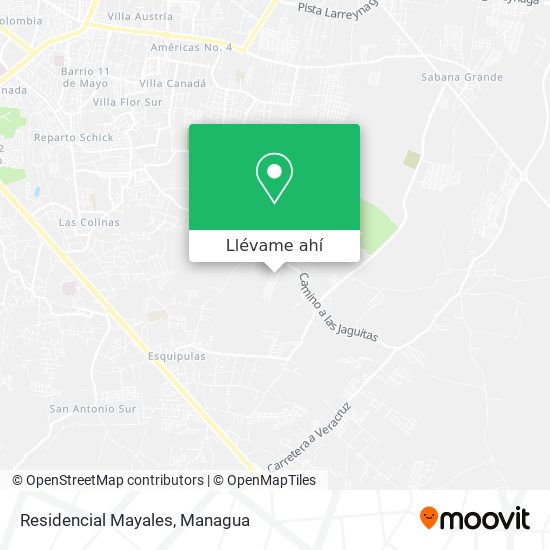 Mapa de Residencial Mayales