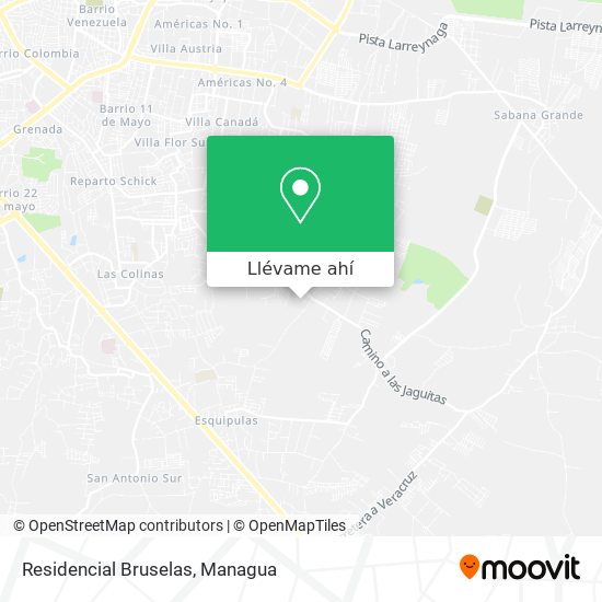 Mapa de Residencial Bruselas