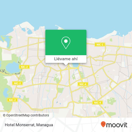 Mapa de Hotel Monserrat