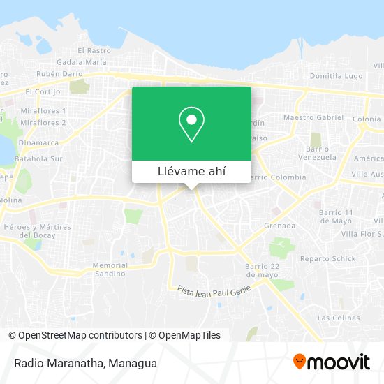 Mapa de Radio Maranatha