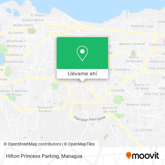 Mapa de Hilton Princess Parking