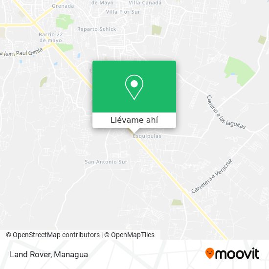 Mapa de Land Rover