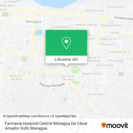 Mapa de Farmacia Hospital Central Managua De César Amador Kuhl
