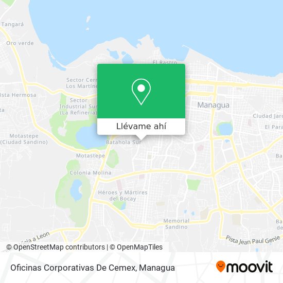 Mapa de Oficinas Corporativas De Cemex