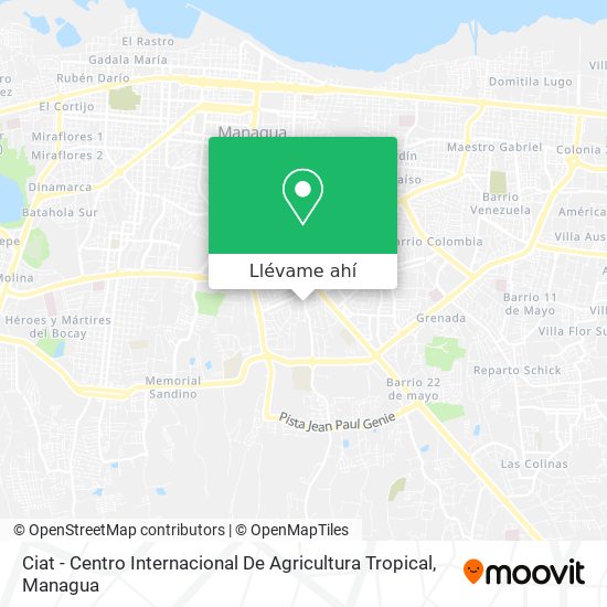 Mapa de Ciat - Centro Internacional De Agricultura Tropical