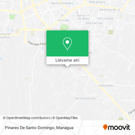 Mapa de Pinares De Santo Domingo