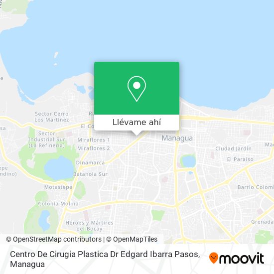Mapa de Centro De Cirugia Plastica Dr Edgard  Ibarra Pasos