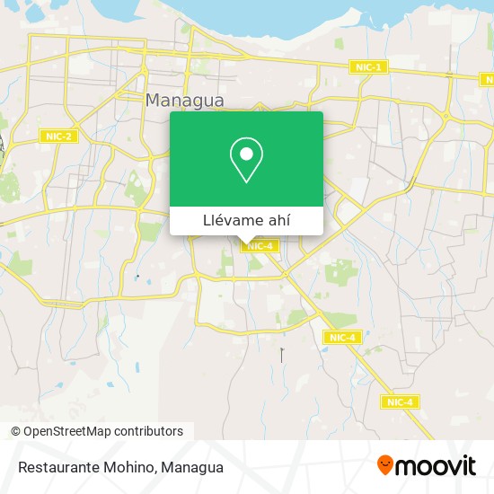 Mapa de Restaurante Mohino