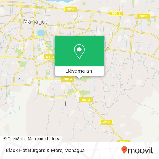 Mapa de Black Hat Burgers & More
