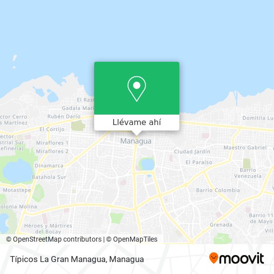 Mapa de Típicos La Gran Managua