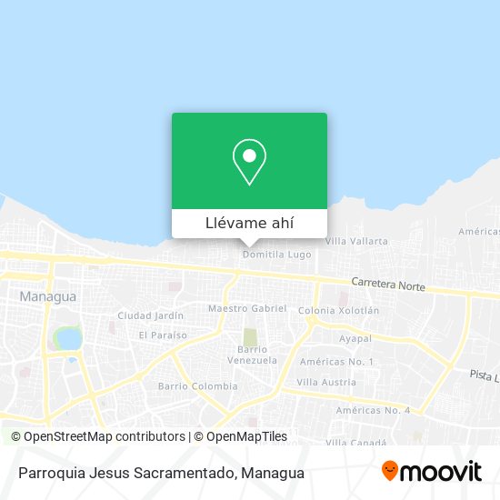 Mapa de Parroquia Jesus Sacramentado