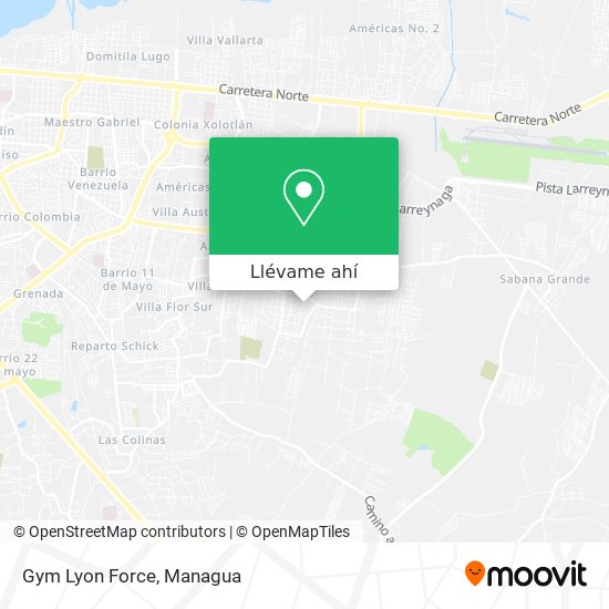 Mapa de Gym Lyon Force