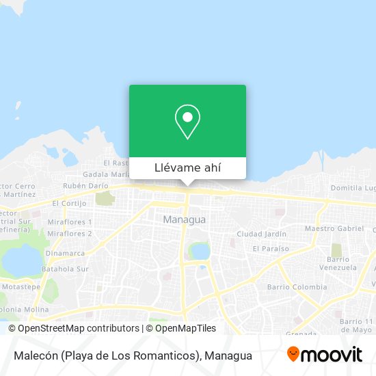 Mapa de Malecón (Playa de Los Romanticos)