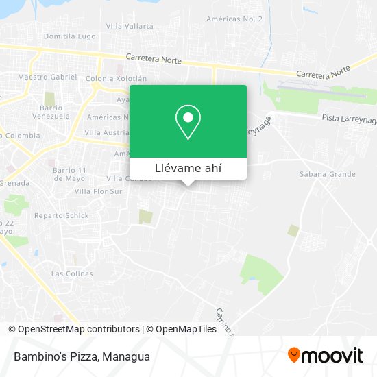 Mapa de Bambino's Pizza