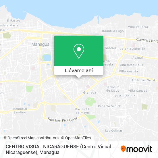 Mapa de CENTRO VISUAL NICARAGUENSE (Centro Visual Nicaraguense)