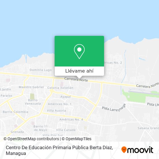 Mapa de Centro De Educación Primaria Pública Berta Díaz