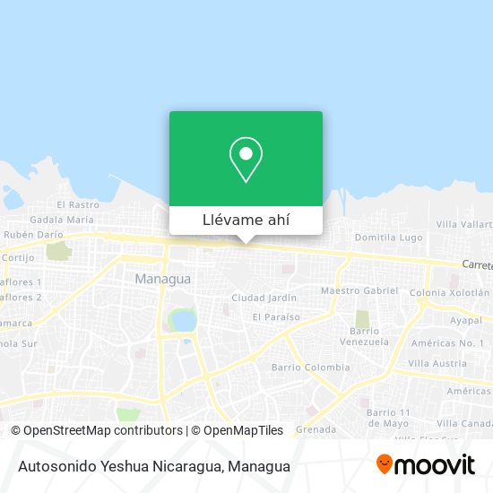 Mapa de Autosonido Yeshua Nicaragua