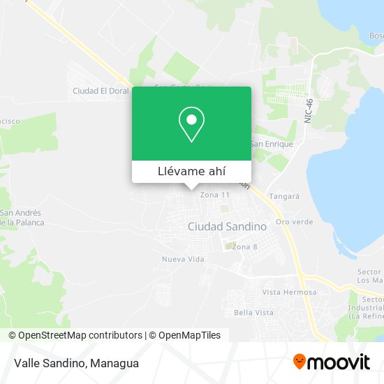 Mapa de Valle Sandino