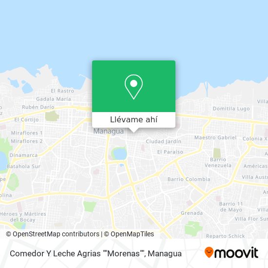 Mapa de Comedor Y Leche Agrias ""Morenas""