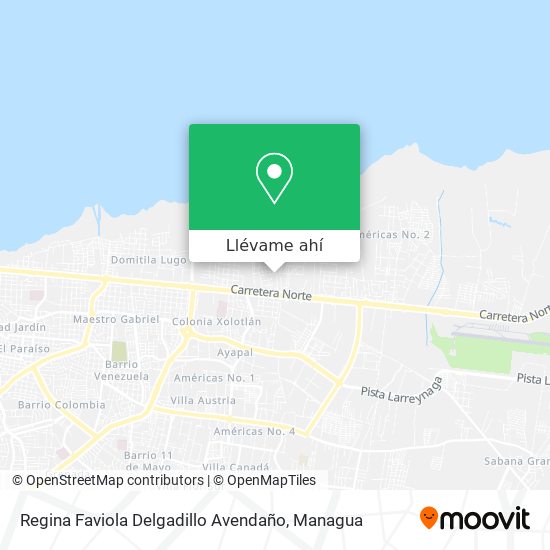 Mapa de Regina Faviola Delgadillo Avendaño