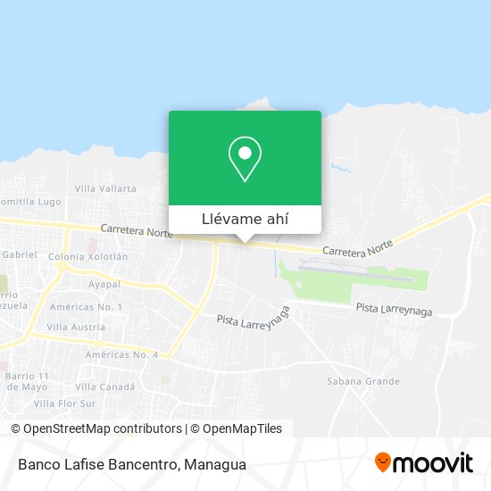 Mapa de Banco Lafise Bancentro