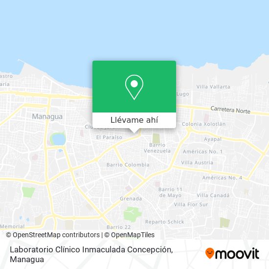 Mapa de Laboratorio Clínico Inmaculada Concepción