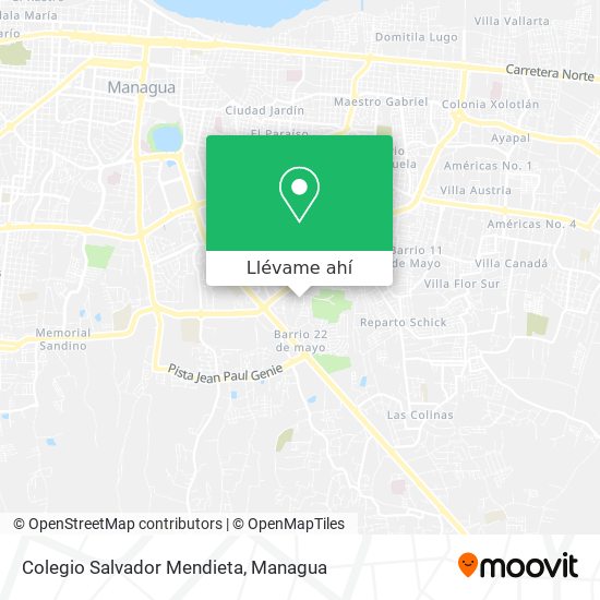 Mapa de Colegio Salvador Mendieta