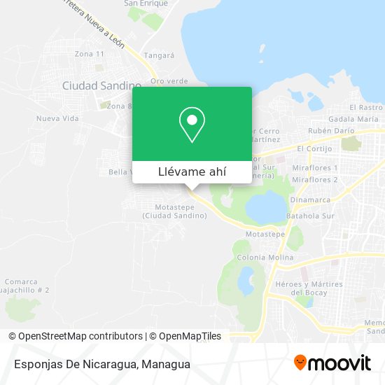 Mapa de Esponjas De Nicaragua