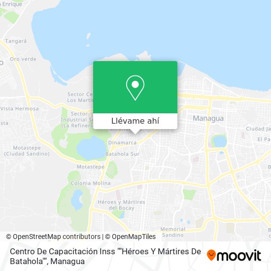 Mapa de Centro De Capacitación Inss ""Héroes Y Mártires De Batahola""