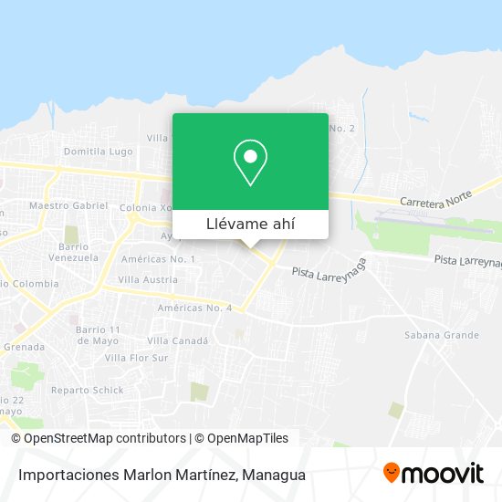 Mapa de Importaciones Marlon Martínez