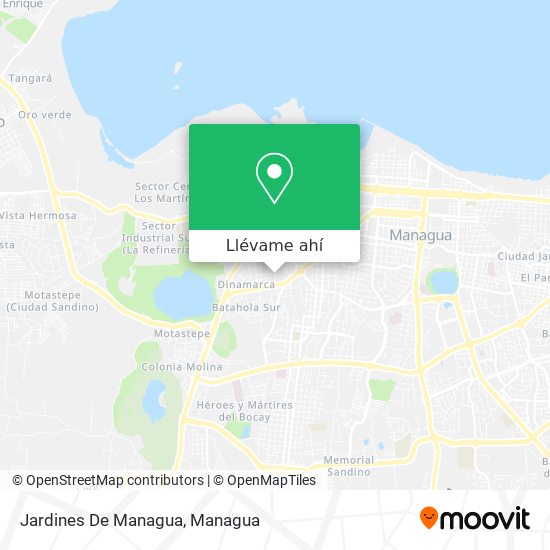 Mapa de Jardines De Managua