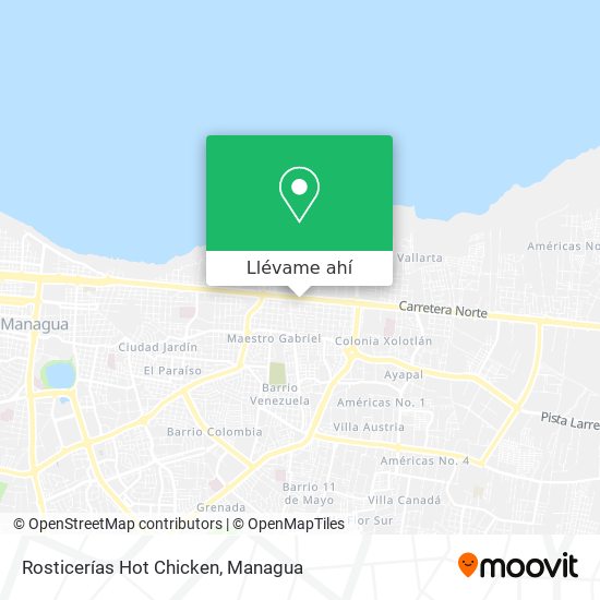 Mapa de Rosticerías Hot Chicken
