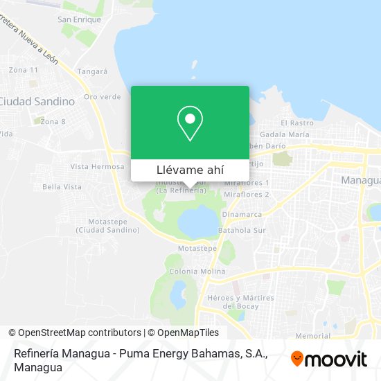 Mapa de Refinería Managua - Puma Energy Bahamas, S.A.