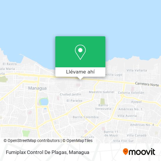 Mapa de Fumiplax Control De Plagas