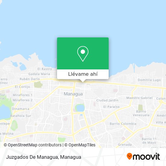 Mapa de Juzgados De Managua