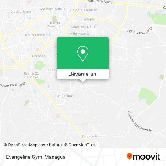 Mapa de Evangeline Gym
