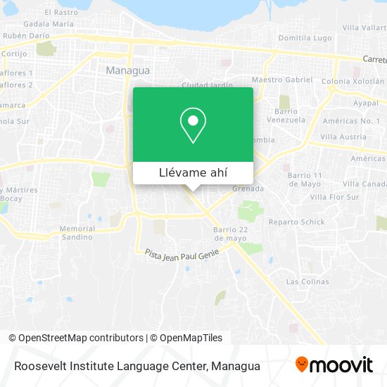 Mapa de Roosevelt Institute Language Center