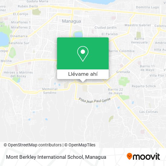 Mapa de Mont Berkley International School