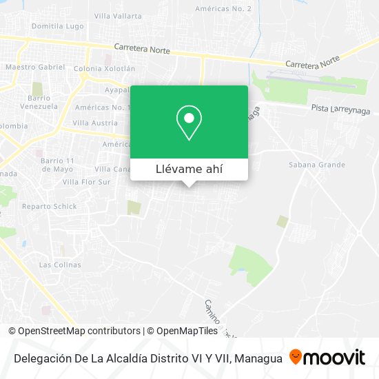 Mapa de Delegación De La Alcaldía Distrito VI Y VII